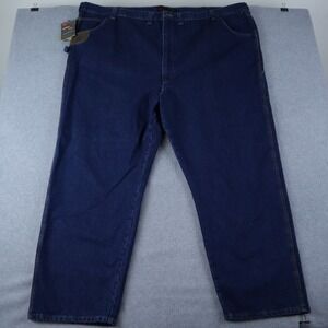 Wrangler Riggs Workwear Jeans Mens 56x30 Carpenter Relaxed Fit Denim Blue NWT